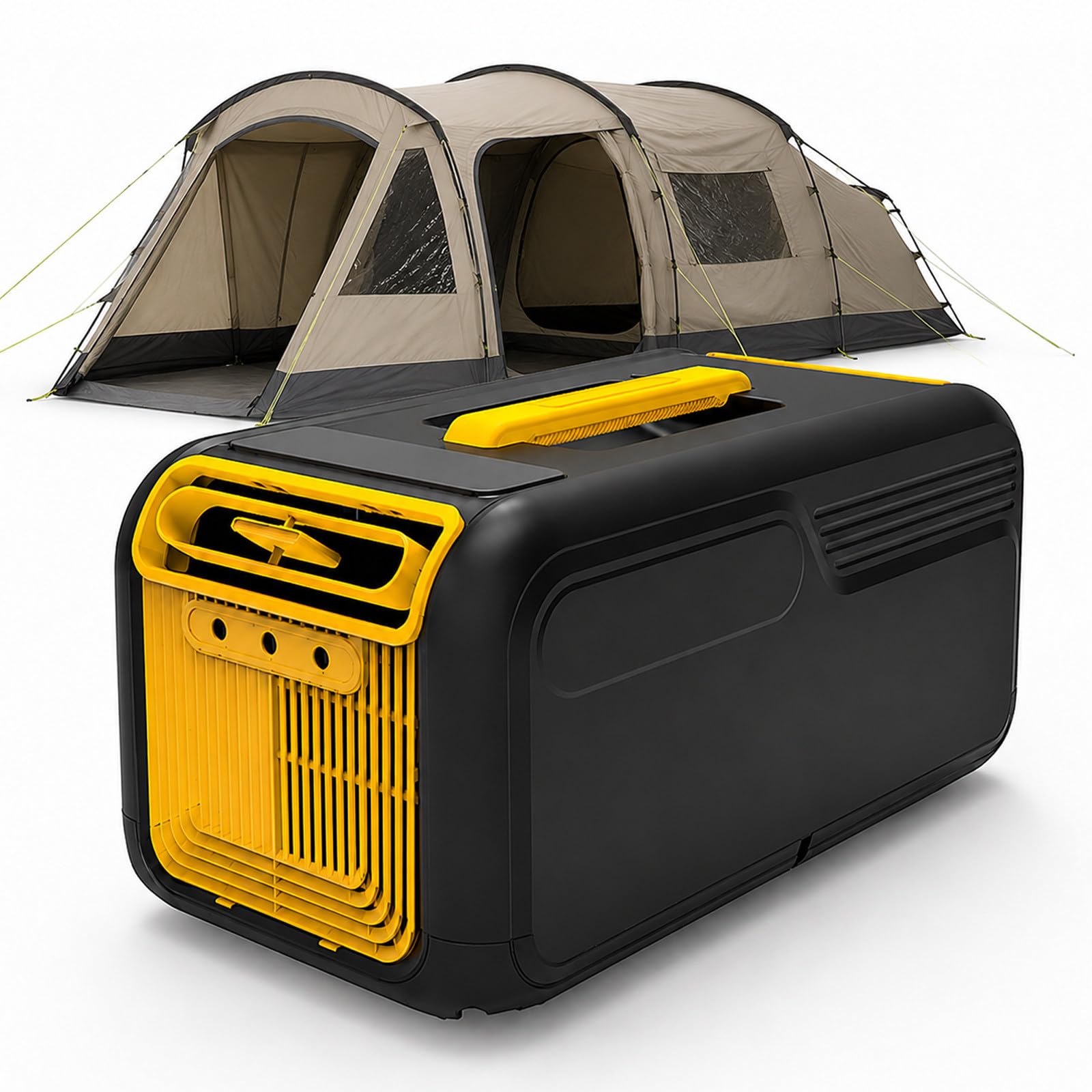 JIYINGHUI Portable Mobile Air Conditioner 4800 BTU,4-in-1 Cool-Fan Dry Sleep Modes,Handle,Outdoor Or Indoor Ac Unit,Auto-Evaporation,Air Cooler For Camping, Rv,Bedroom, Office, And Apartments