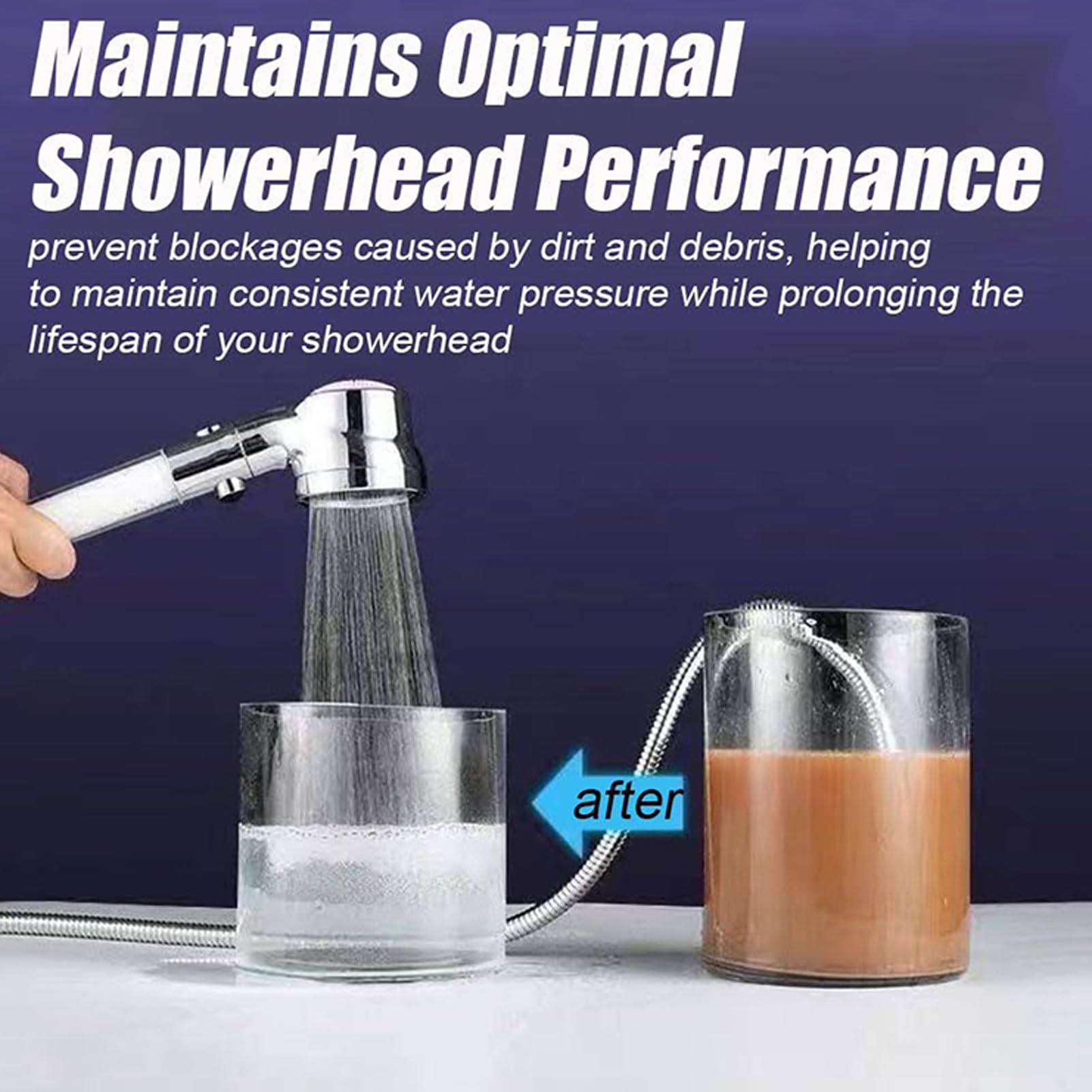 Filtro doccia – Cartuccia filtro addolcitore per soffione doccia – versatile ed efficiente filtrazione spray per soffione doccia, rimuove sedimenti e particelle nocive