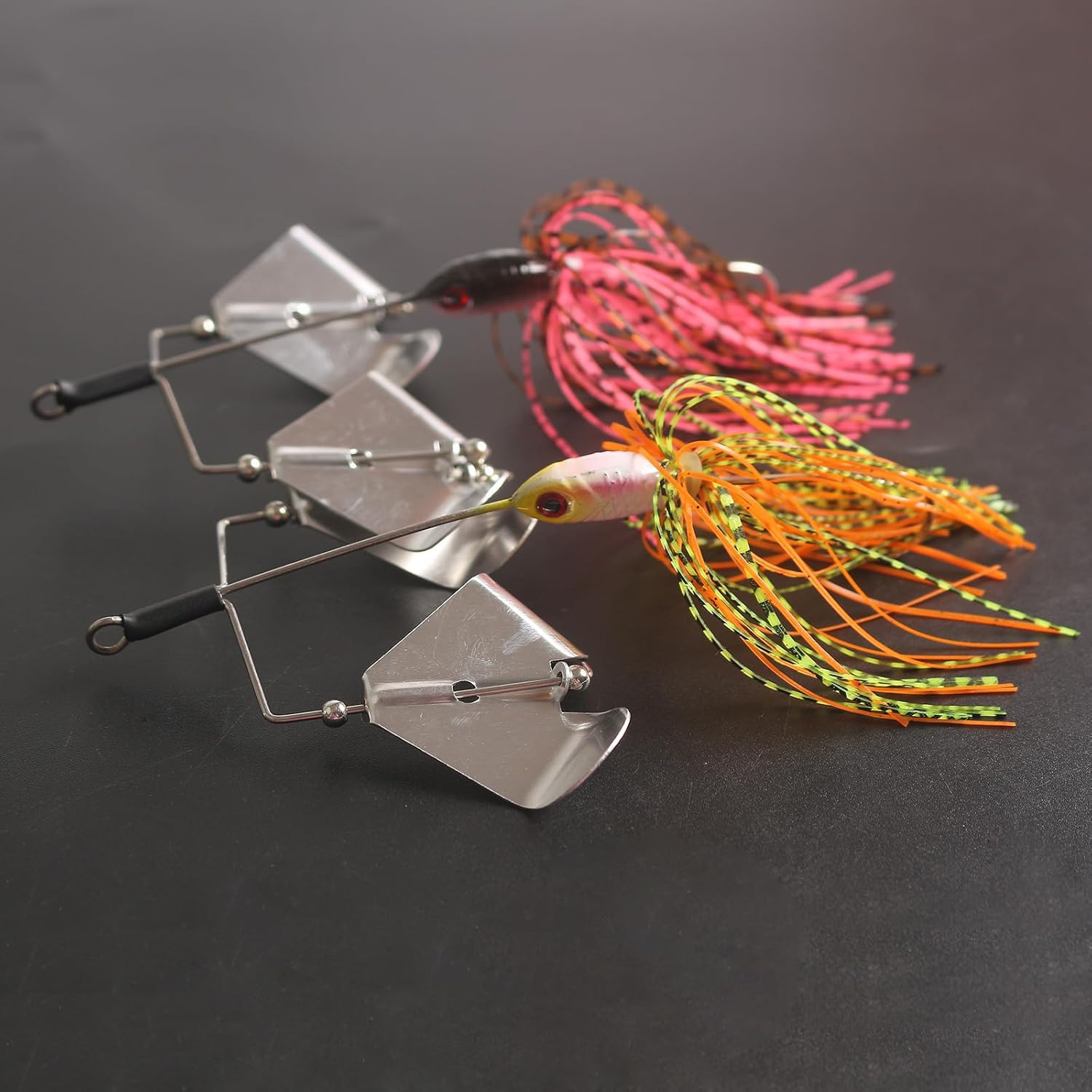 5pc Spinner Baits Hard Fishing Lure Noisy Buzz Rotating Blade Bubble Vibration Propeller Trolling Wobblers (0.74Oz)