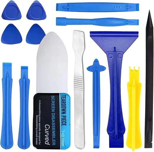 FEORA 14 Pcs Mobile Repair Tool Kit Ultra Thin Prying &amp; Open Tool for iPhone Laptop iPad Cell Phone MacBook Tablet Compute...