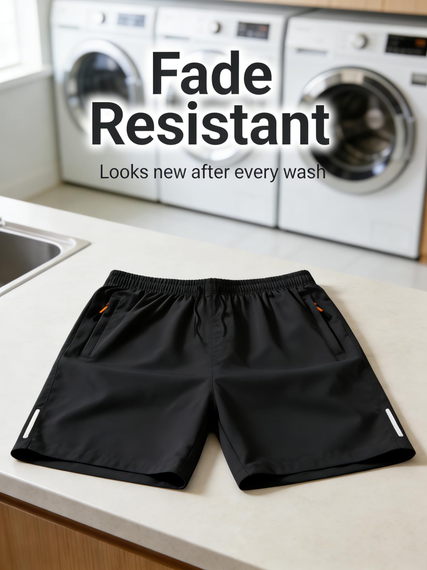 Pantalones cortos de verano de secado rápido para hombre, pantalones cortos deportivos ligeros y transpirables de 5 pulgadas con cintura elástica, pantalones cortos casuales para playa, correr — view 5