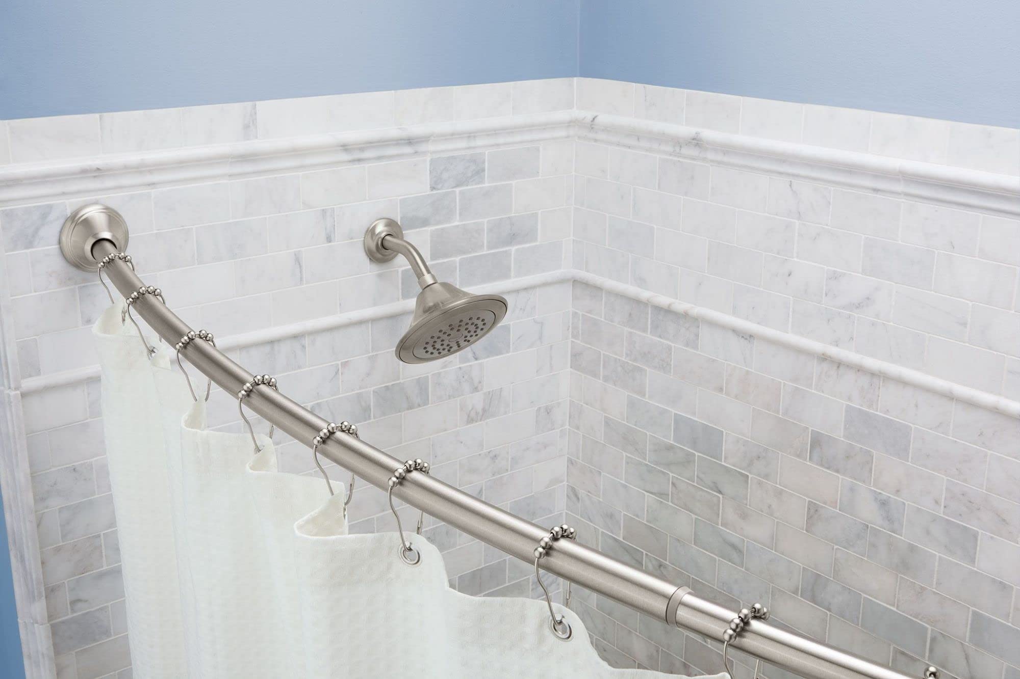 Moen SR2100BN Pack of 12 Shower Rings, Brushed Nickel, 0.4 - Image 3