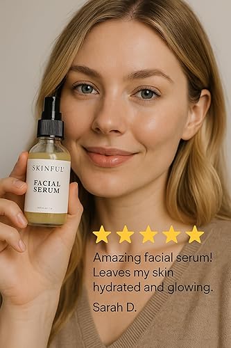 Miniatura 10 de Skinful Suero facial para una piel suave y juvenil, suero facial nutritivo y reafirmante para una piel brillante - 2 oz