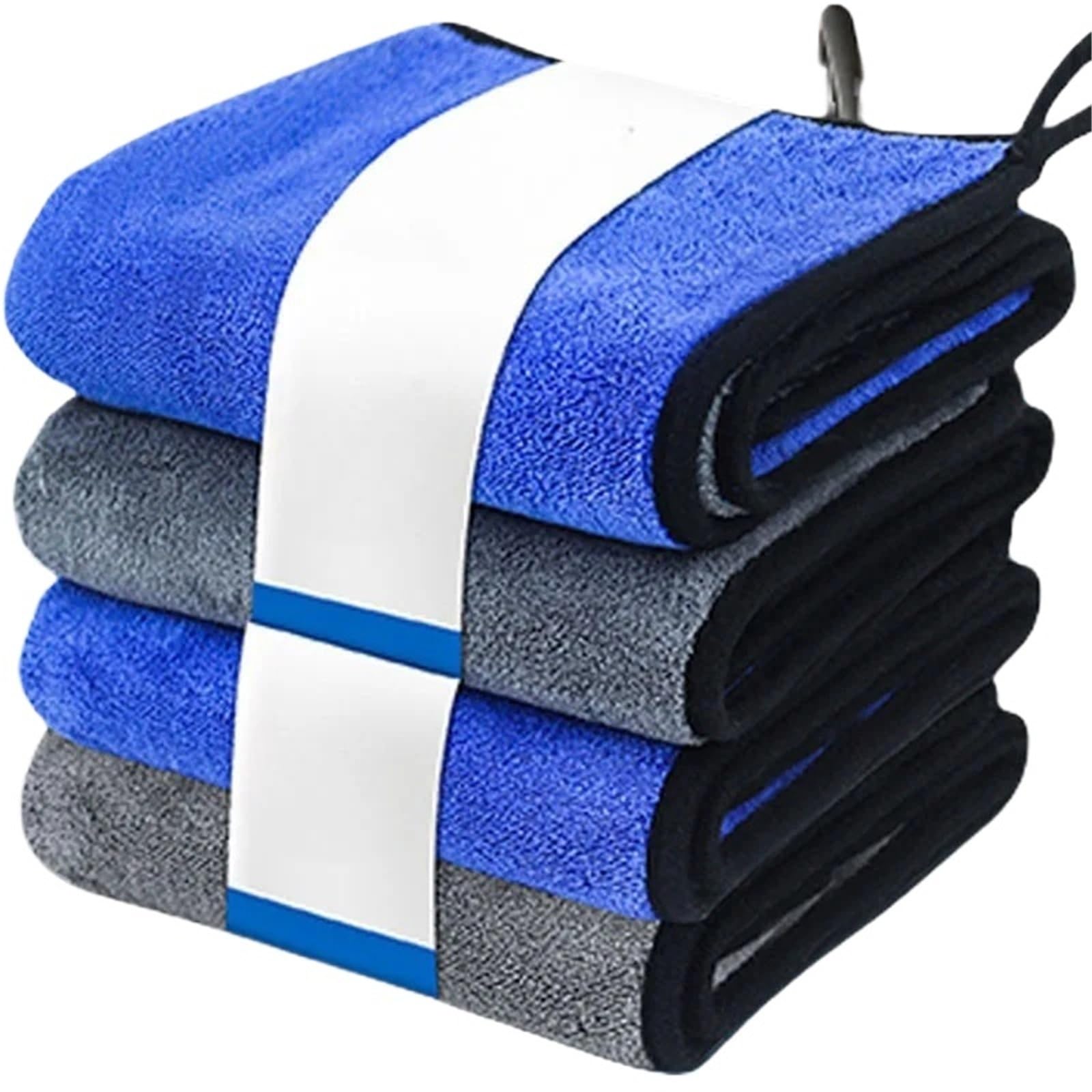 GMEqfhpOPS 1-4pcs Microfiber Car Washing Towel Soft Quick Drying Windows Mirrors Wiping Rags Home Double Layer Cleaning Cloths 500GSM Towels Bath(30x40cm,3PCS)