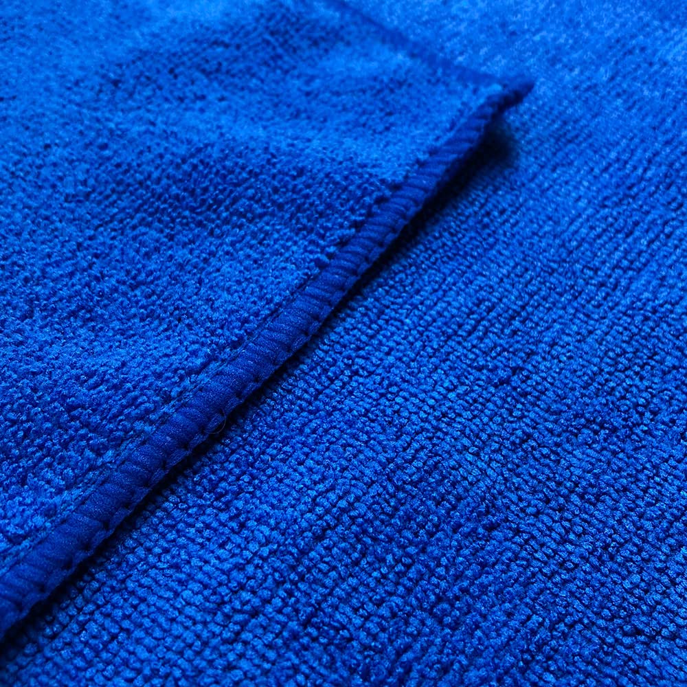 Paño De Limpieza Para Automóvil, Toallas De Microfibra Sin Pelusas, Trapo De Vidrio Para Depilación Con Cera De Grado Profesional, Paños Industriales Altamente Absorbentes, Reutilizables, Color Azul
