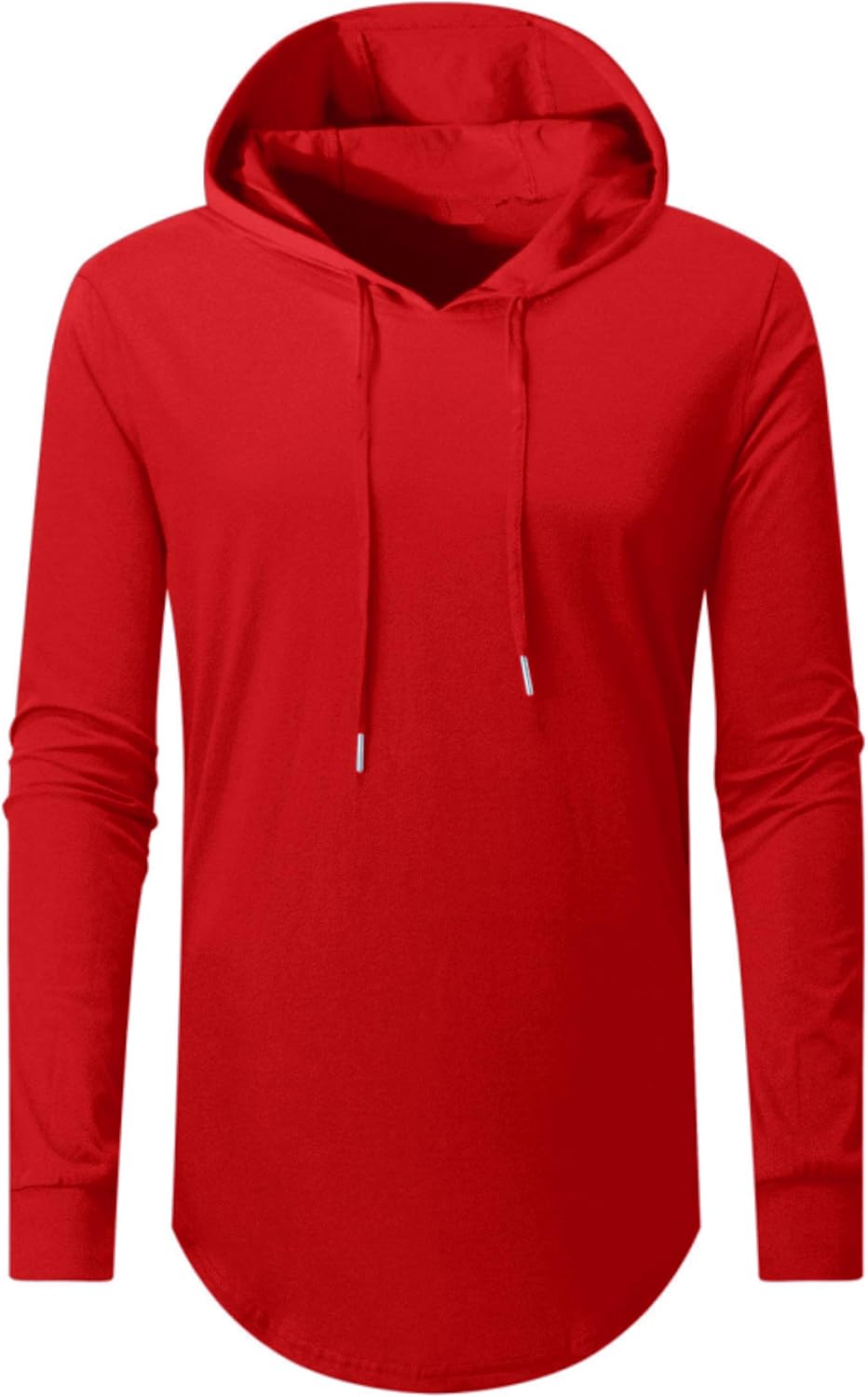 Aiyino Men's Hipster Hip Hop Longline Pullover Hoodies Shirts