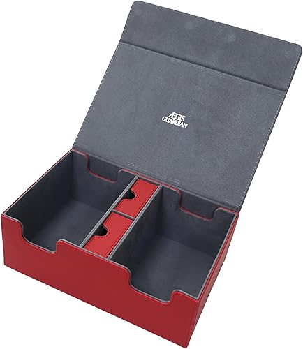 AEGIS GUARDIAN Commander - Caja de cubierta con capacidad para más de 600 tarjetas, caja de cartas con 2 bandejas de dados para TCG MTG CCG,