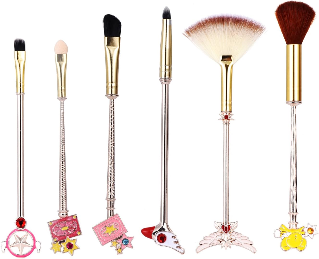 Sailor moon Makeup Brushes Cardcaptor Sakura Makeup outfit/Makeup Brush Momen Gift (Cardcaptor Sakura Rose 6PCS)
