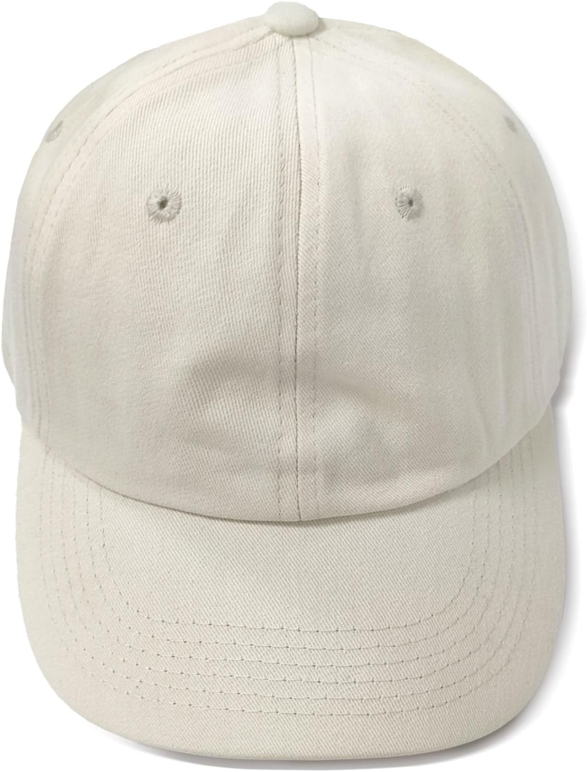 Men Women Baseball Cap Golf Dad Hat Adjustable Original Classic Low Profile Cotton Hat Unconstructed Plain Cap Beige