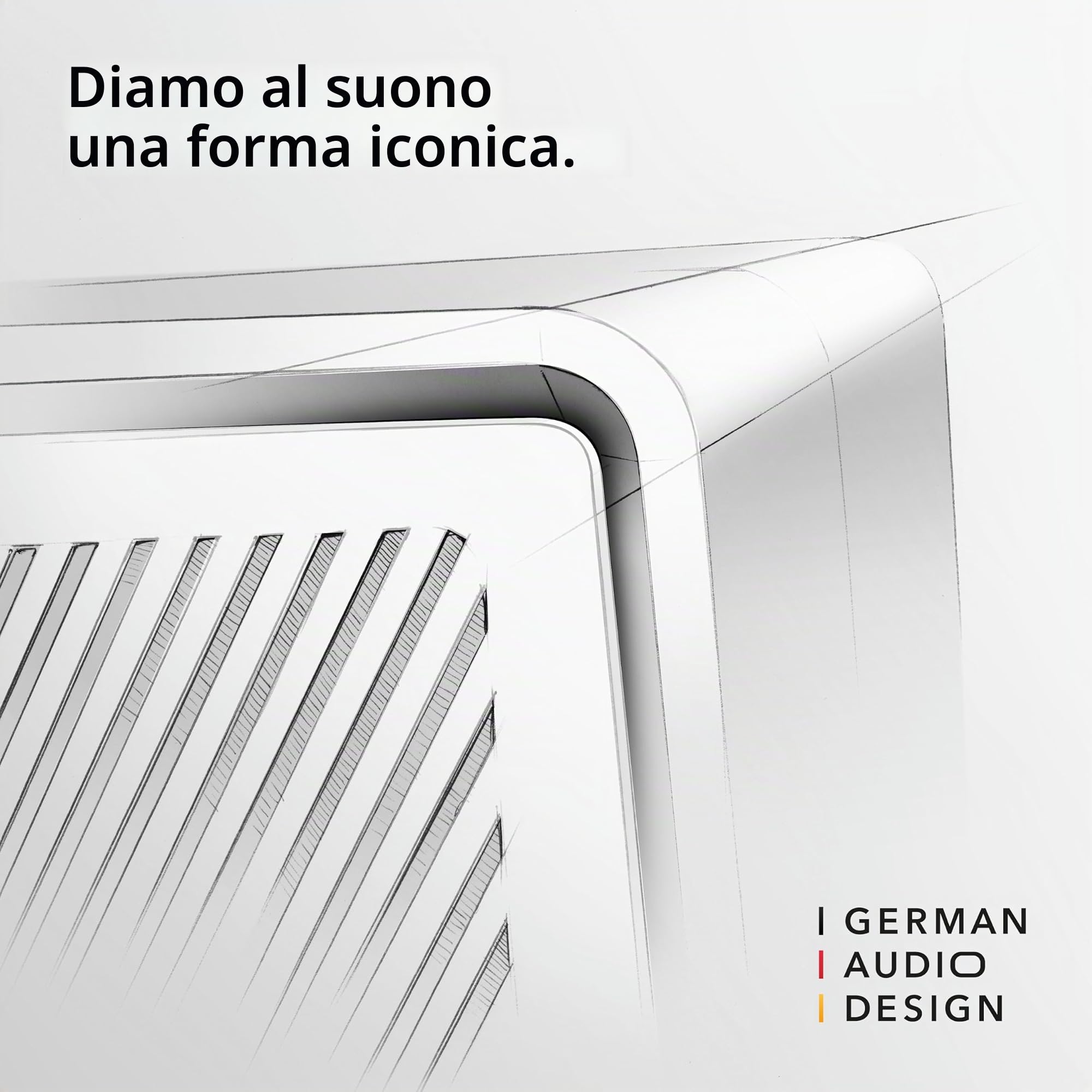 sonoro Meister Stück (Gen.2) Impianto compatto con lettore CD, Bluetooth e radio Internet (Airplay, Chromecast, Spotify, Tidal, FM, DAB+, USB), bianco opaco