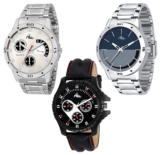 Attractive Set of 3 Watches Combo for Boys(03-103-106)
