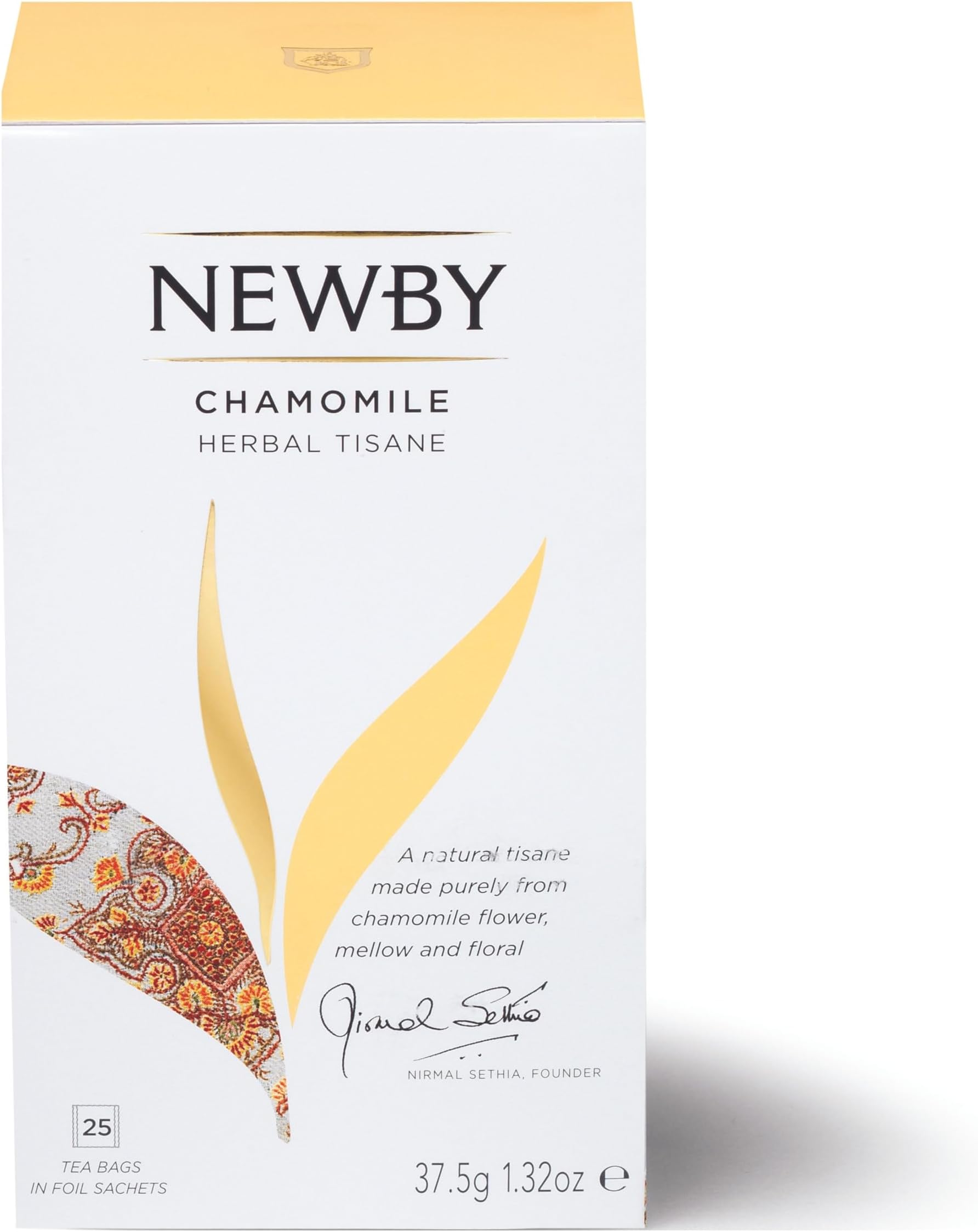 NewbyTeas Classic Chamomile Teabags, 25-Count