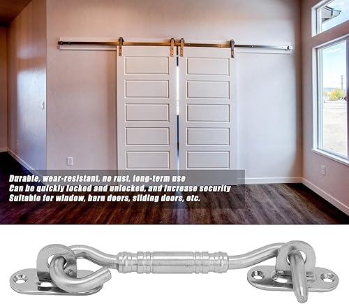 Miniatura 3 de Pestillo de ojo de puerta 201 de acero inoxidable para puertas corredizas de granero