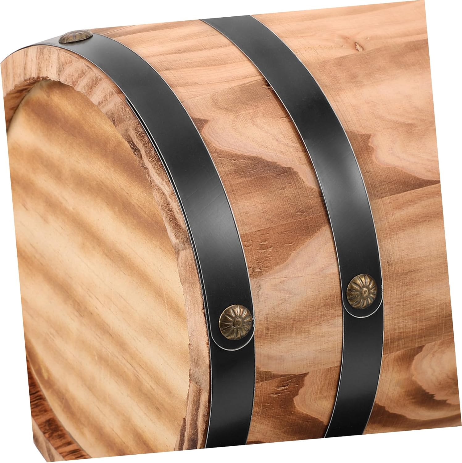 Realistic Oak Barrel Ornament Wood Wine Barrel Bar Landscaping Decor Unique Present