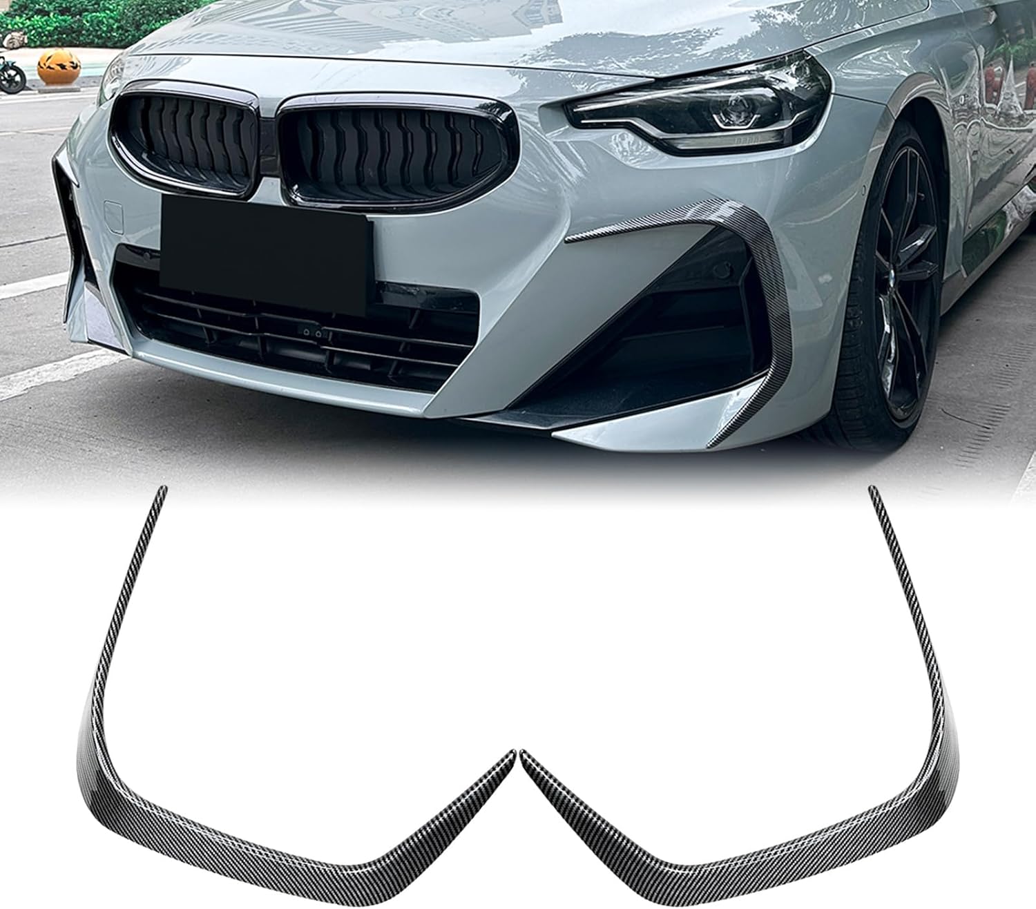 Front Bumper Side Vent Trim Cover For BMW 2 Series G42 Coupe M Sport 2022-2025
