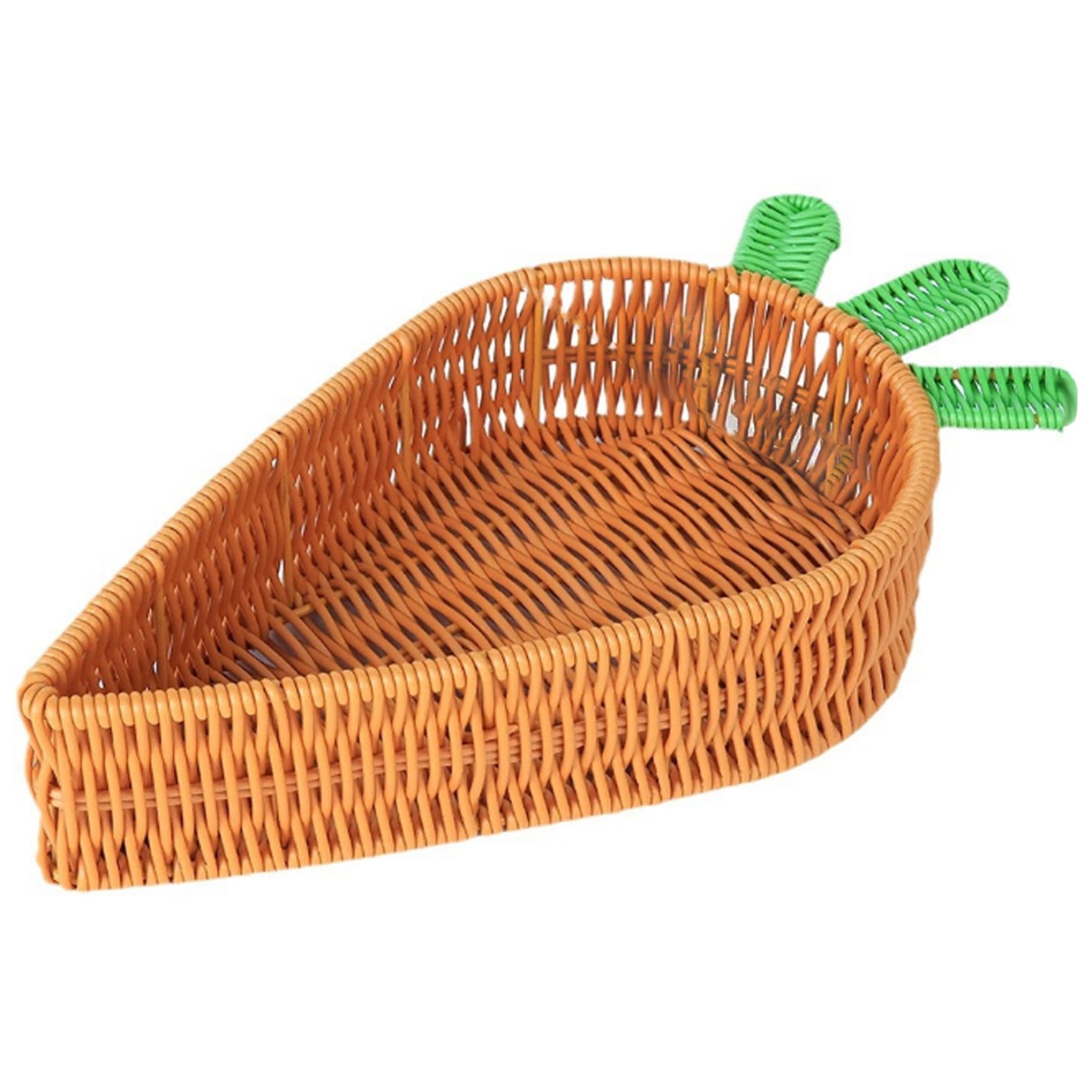 Petit panier de rangement en osier plastique tressé 11,6x7.7x2.8 cm pour pain