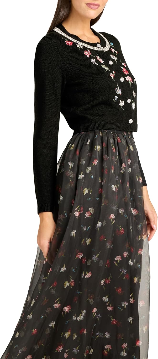 Cinq à Sept Womens Tumbling Carnation Isolde Cardigan - Image 4