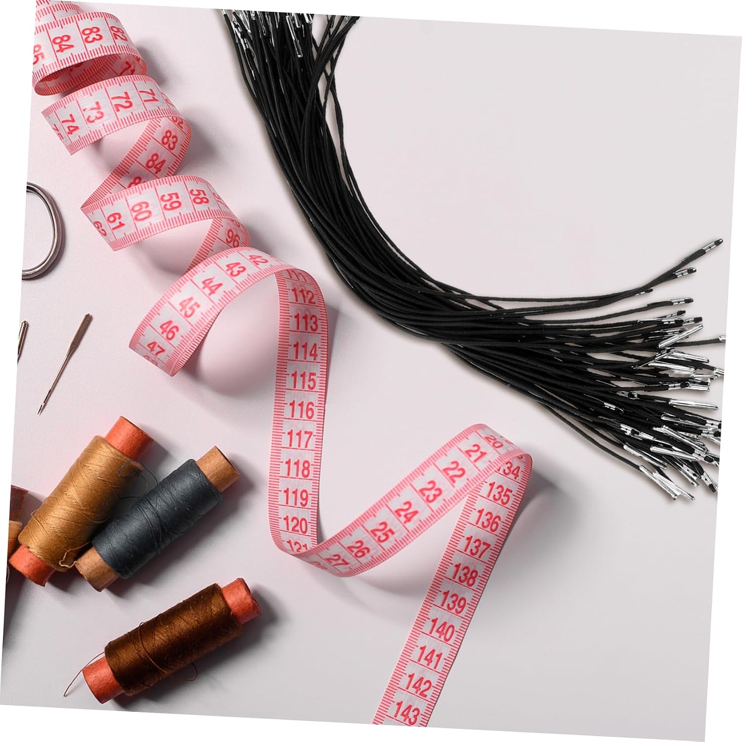 ULDIGI 50pcs Adjustable Fastening Straps for Masks Badges Book Binding and Crafts Exceptional Elasticity and Nonslip Design
