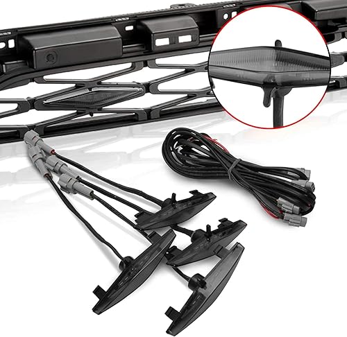 Miniatura 9 de Seven Sparta 4 luces LED para parrilla compatibles con Toyota 4Runner 2014-2024 TRD Pro Grille y SR5 2014-2019, Premium, Limited, TRD Off-Road