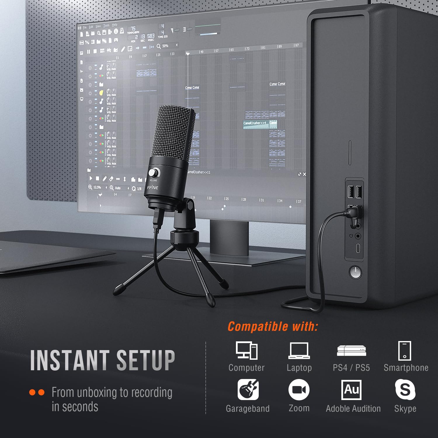 FIFINE K669B USB Microphone - Record Vocals & Streams -5 FIFINE K669B USB Microphone - Record Vocals & Streams -5