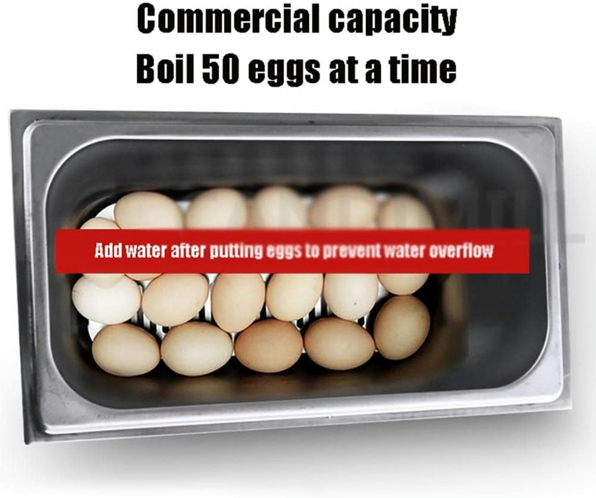Commercial Egg Cooker, 9L Egg Boiler Cooker,Half-Boiled Egg Machine Egg Automatic Boilers 50 Eggs,for Restaurants