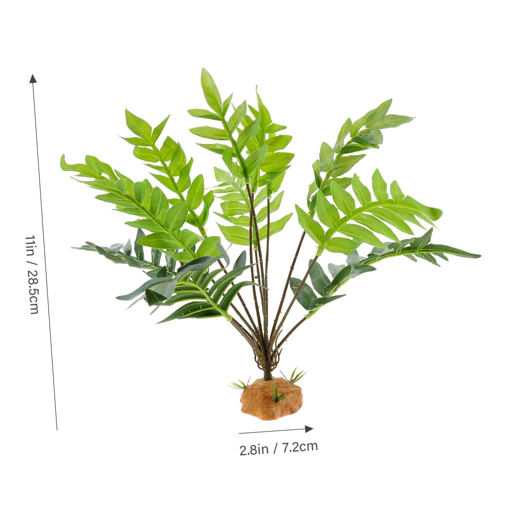 HOLIDYOYO Reptile Plant Decoration for Terrarium Simulated Leaves for Reptile Tanks Durable Faux Plant for Amphibians Fish Habitats Look Reptile Decor