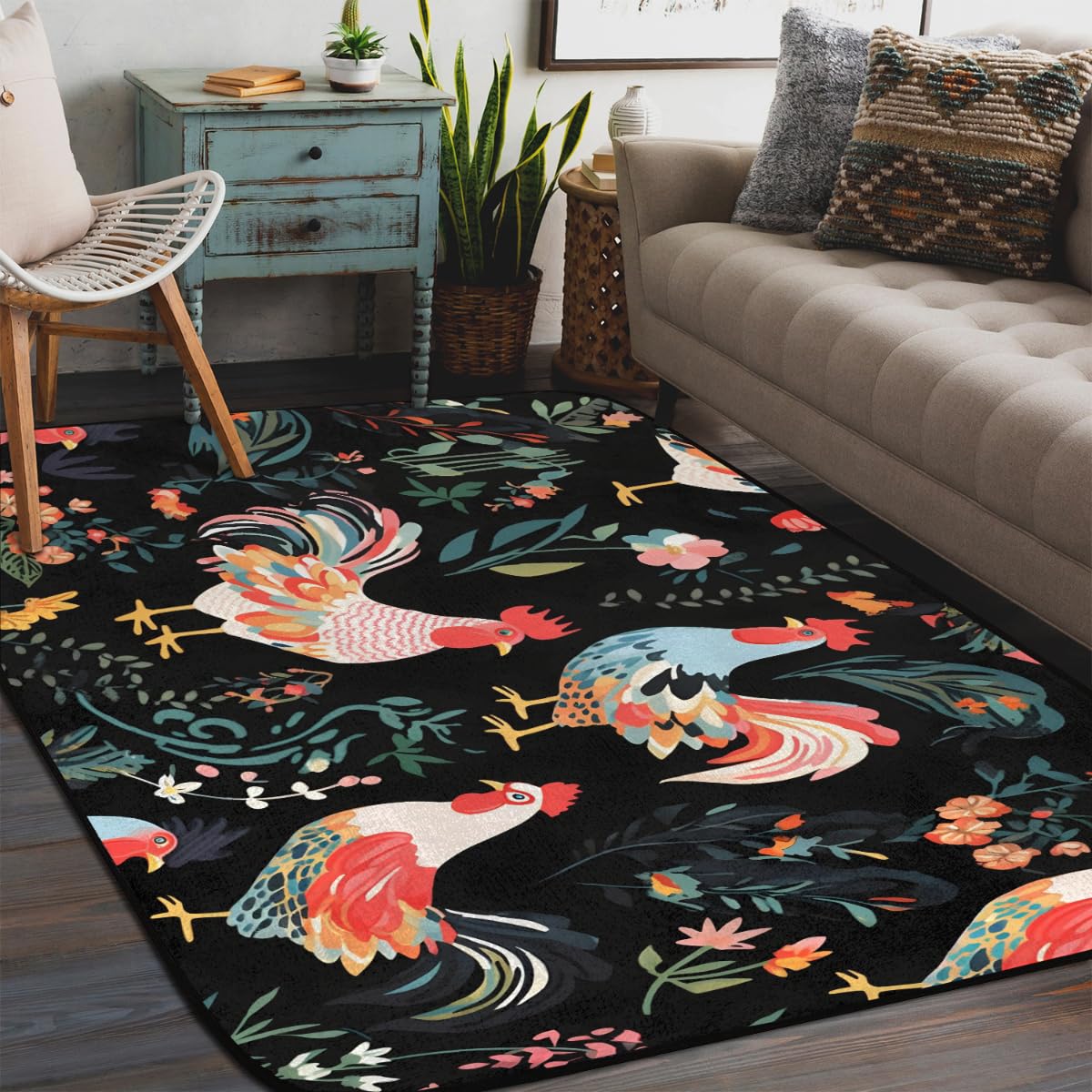 Rooster Rug Dining Room Rugs Rooster Rooster Rugs | Wayfair