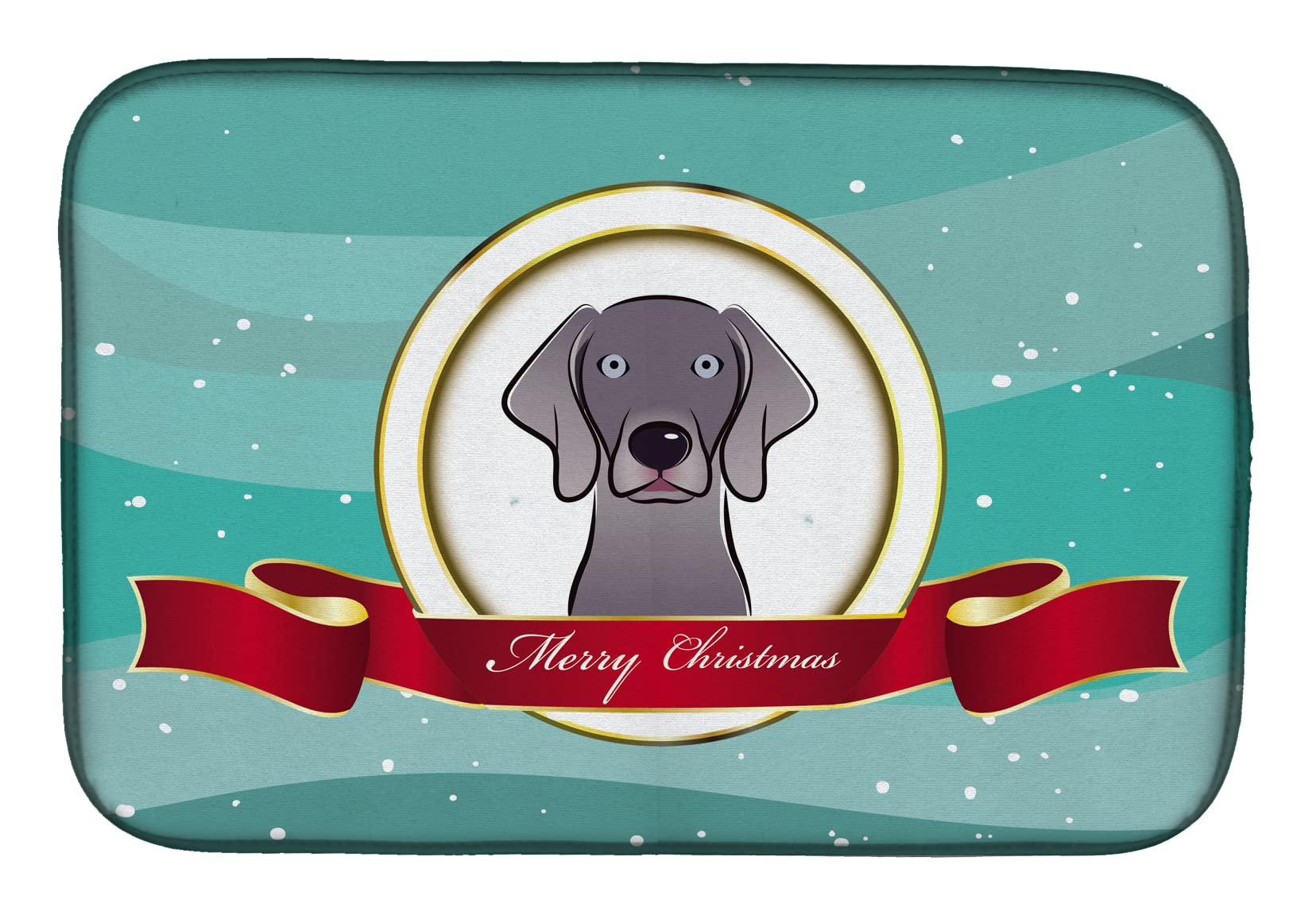 Tapis d'égouttage Merry Christmas absorbant pour vaisselle et comptoir de cuisine