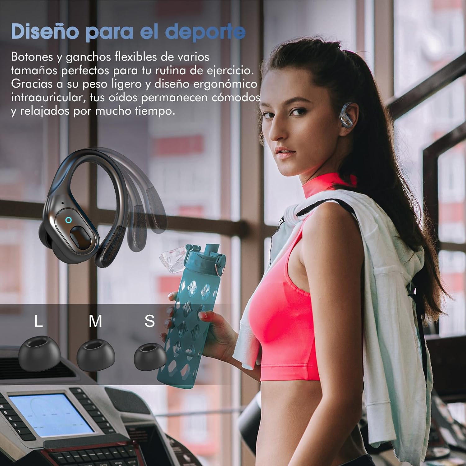 HAOYUYAN Auriculares inalámbricos Bluetooth 5.4, Earbuds de cancelación de Ruido con Tiempo de reproducción de 75 Horas, Pantalla de alimentación led, Auriculares Impermeables IPX7 6