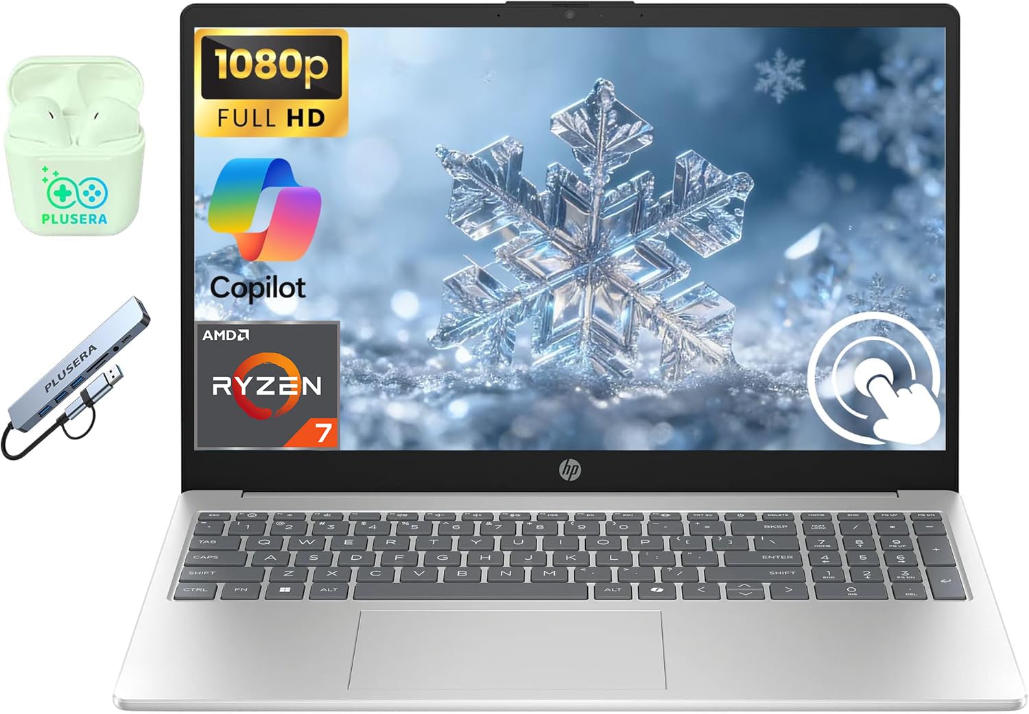 Amazon.co.jp: HP ノートパソコン 15.6インチ FHD タッチスクリーン