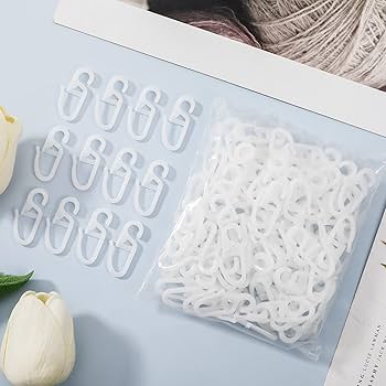 Lot De 120 Crochets à Clipser, De Qualité Supérieure, Avec œillet De 6 Mm Transparents Pour Anneaux De Rideaux 90680594
