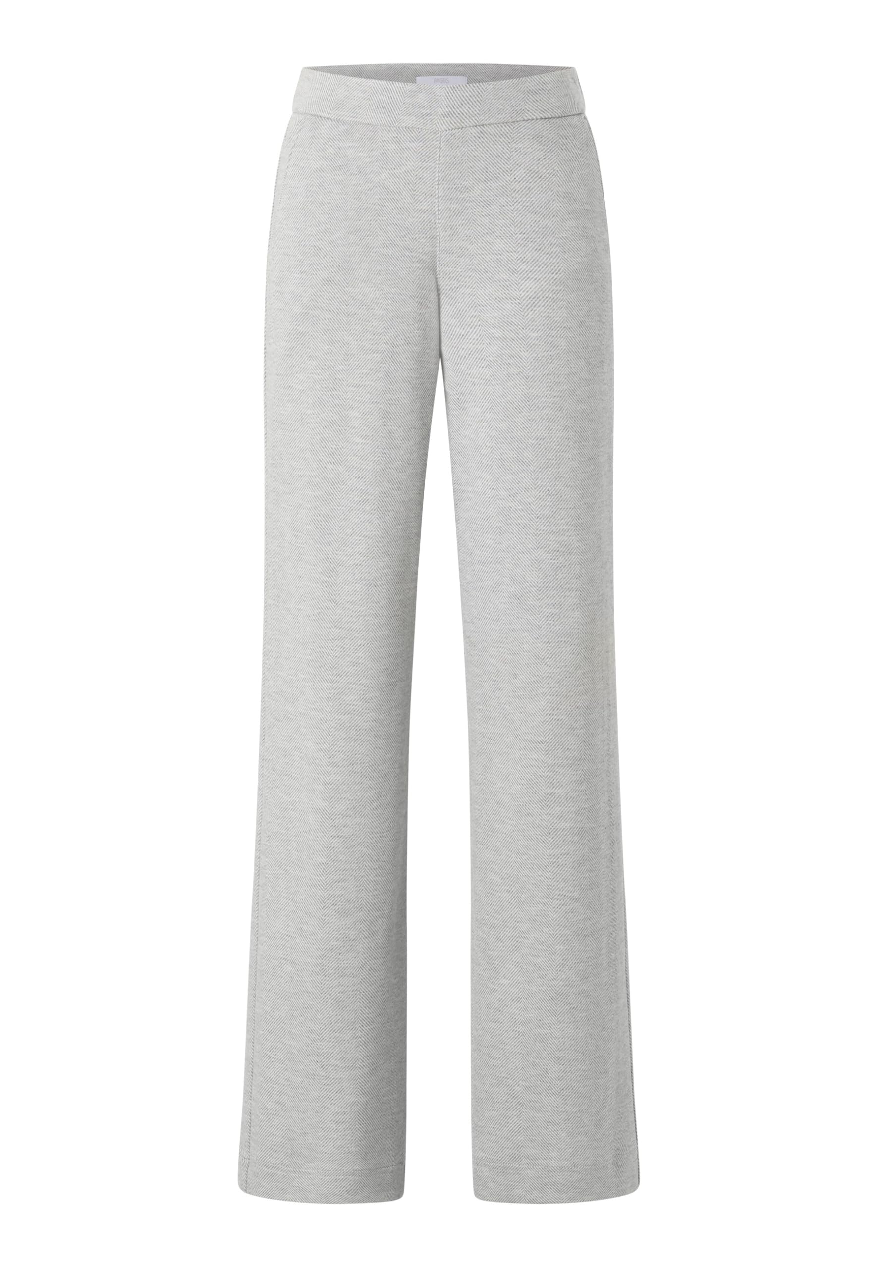 ANGELS Pantalón de pana Liz de tejido jacquard, Pantalones Anchos, gris, 38