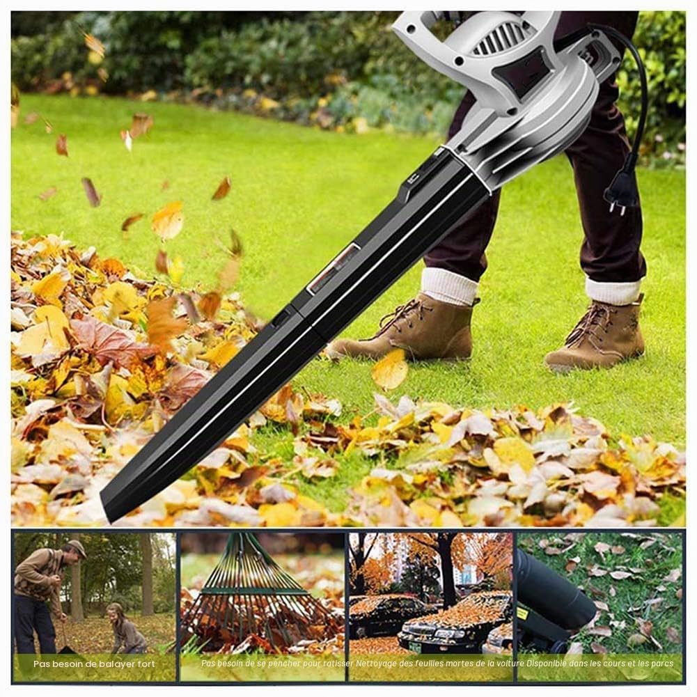 Souffleur électrique, Souffleur De Feuilles Filaire Léger Haute Puissance 2000 W, Aspirateur Domestique Puissant Industriel avec Tube Amovible, Résistance Aux Hautes Températures pour Ordinateurs