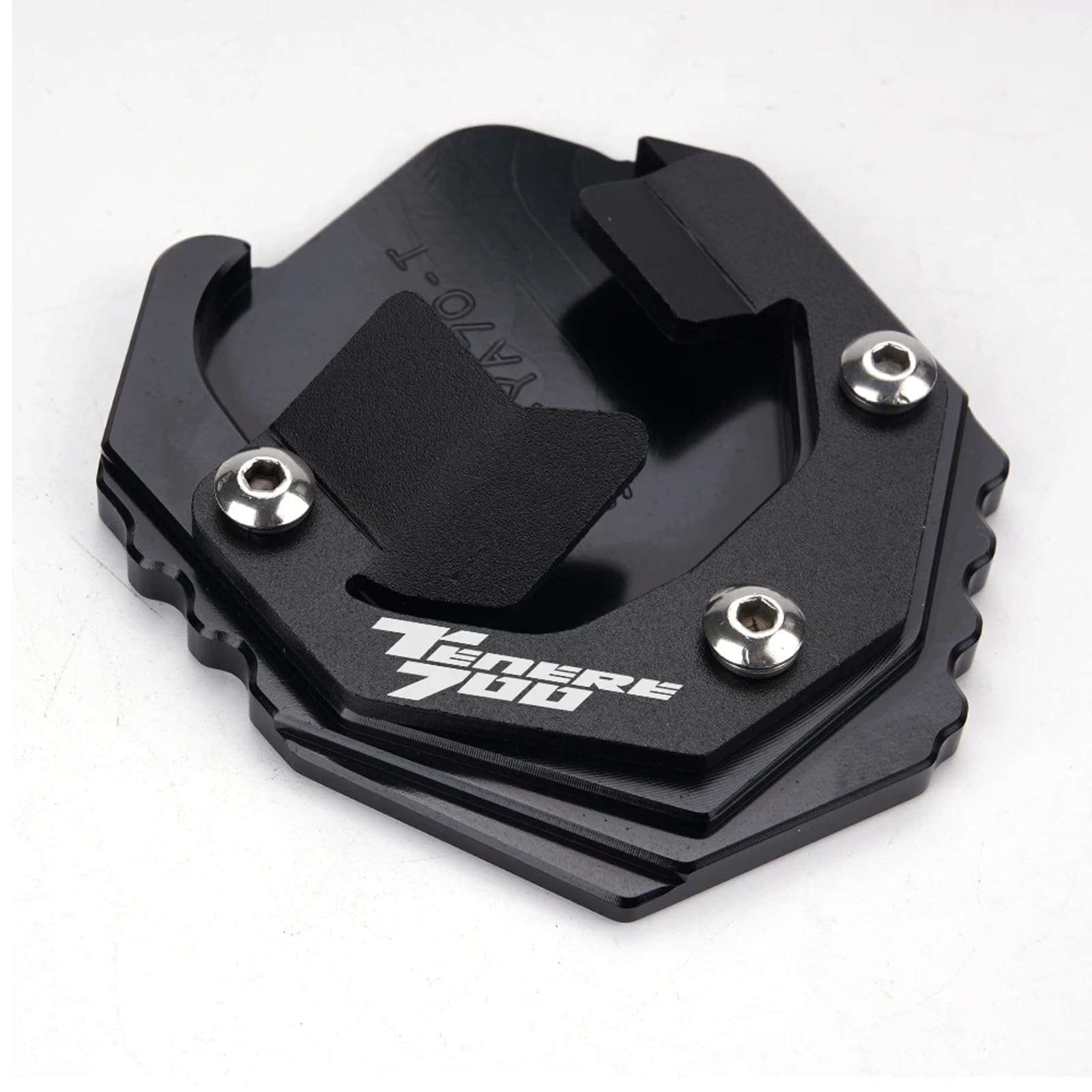 Para sostener 700 2022 2023 Tenere700 XTZ 700 T700 2019 2020 2021 Accesorios Moto Soporte Lateral Ampliar Placa Caballete Extensión (Negro)
