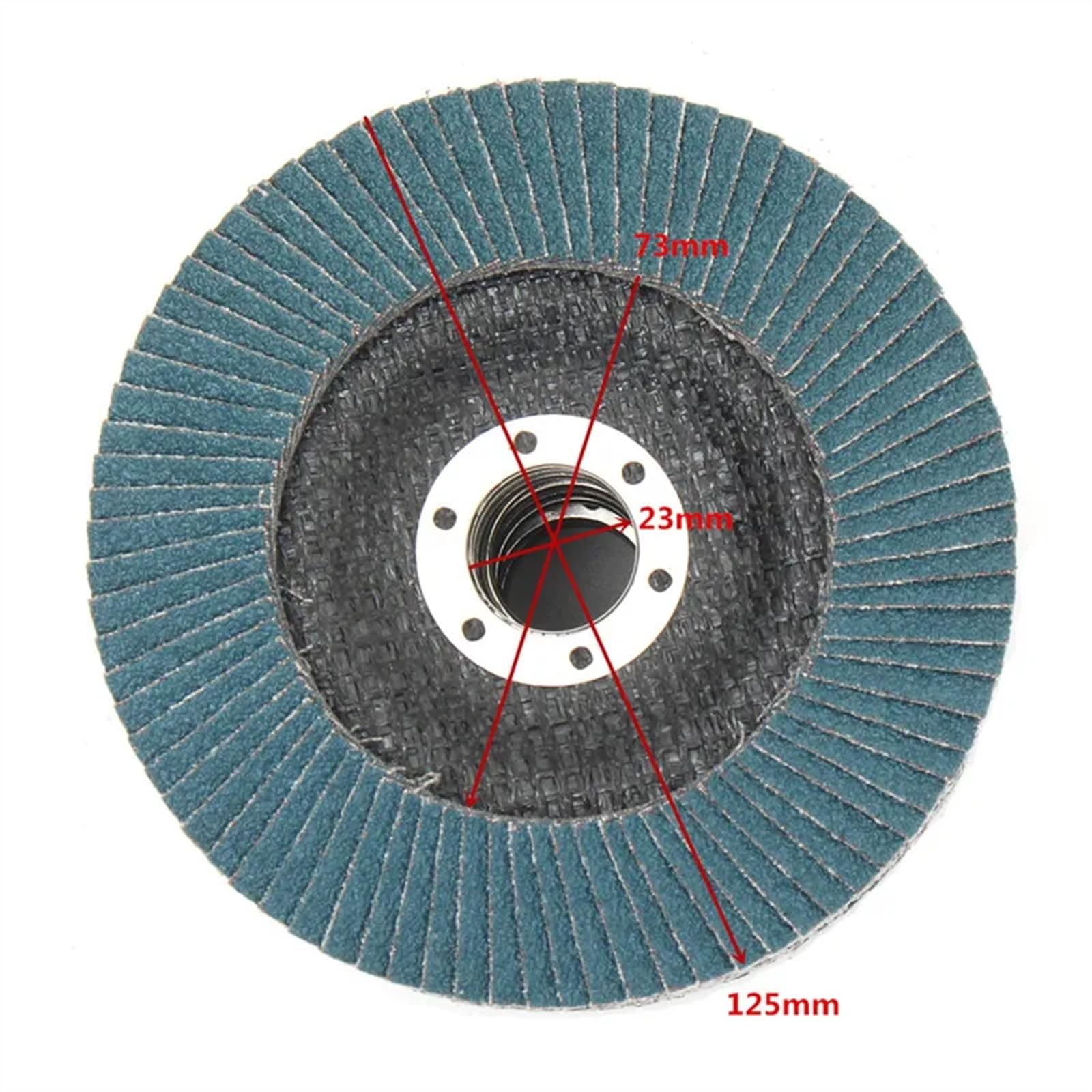 10 sztuk 5 cali 125mm szlifierka kątowa tarcze szlifierskie 40/60/80/120 Grit ściernica tarcze listkowe metalowe plastikowe narzędzie do usuwania drewna narzędzie ścierne