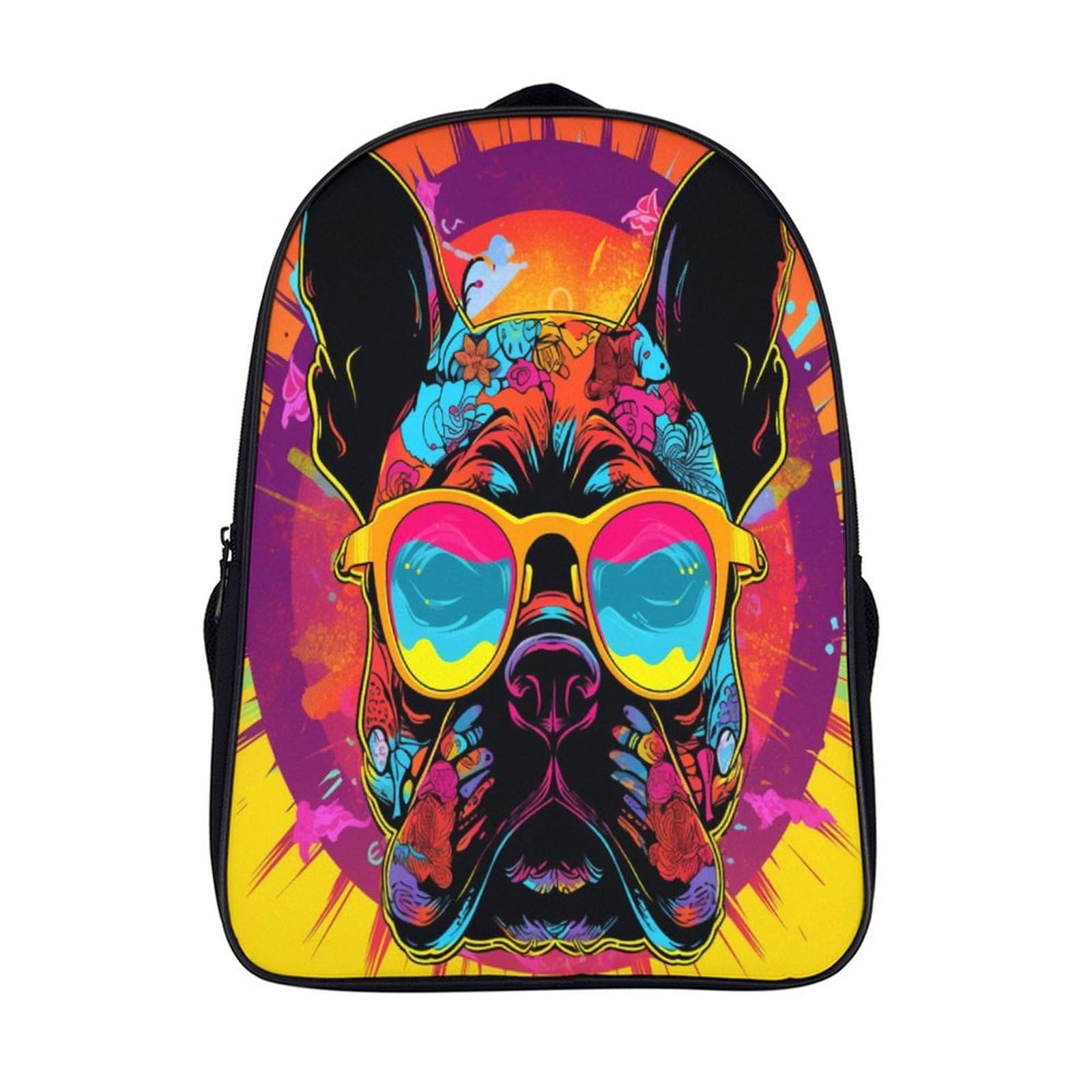 Sac à dos bouledogue français pour école primaire 40cm - 7