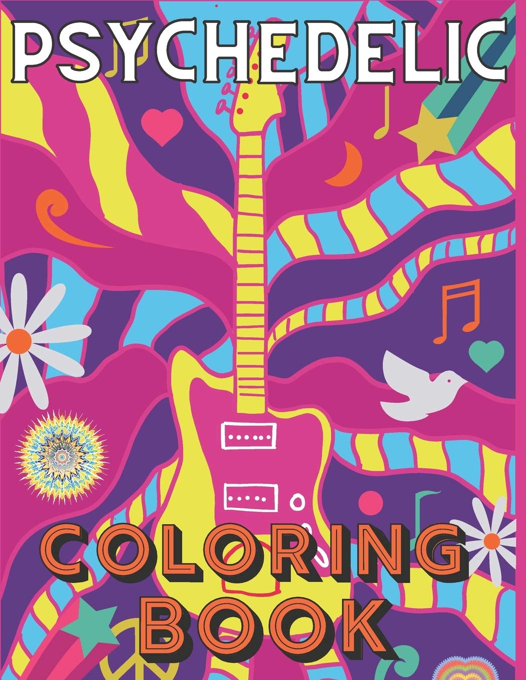 Psychedelic Coloring Book: A Trippy Visions for Stoners Stress Relieving Imag