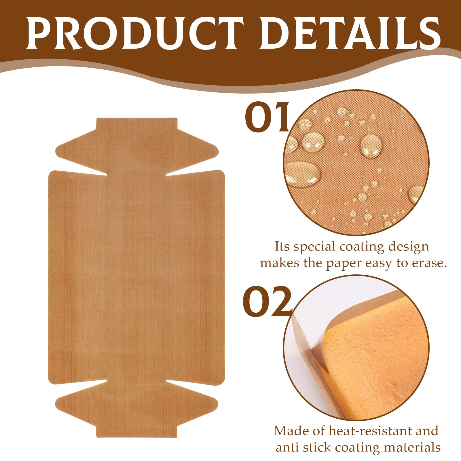 Lot De 9 Papier Cuisson Réutilisable Feuilles De Cuisson Anti-adhésives