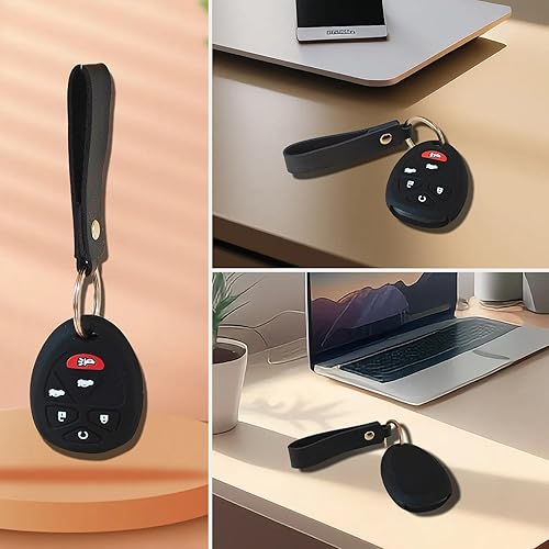 Miniatura 6 de Ywonobs Funda de goma de silicona para llavero con control remoto, protector sin llave compatible con Chevrolet Silverado Suburban Tahoe Traverse