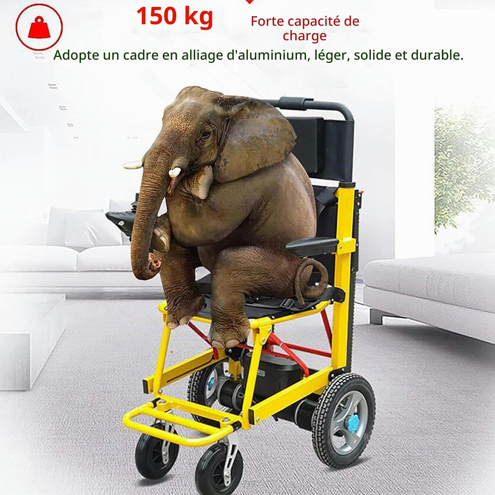2 en 1 Fauteuil Roulant éLectrique + Monte-Escalier sur Chenilles, Endurance : 40 Km + Escaliers : 1500 Marches, Capacité De Charge De 133 Kg, pour Les Escaliers âGéS