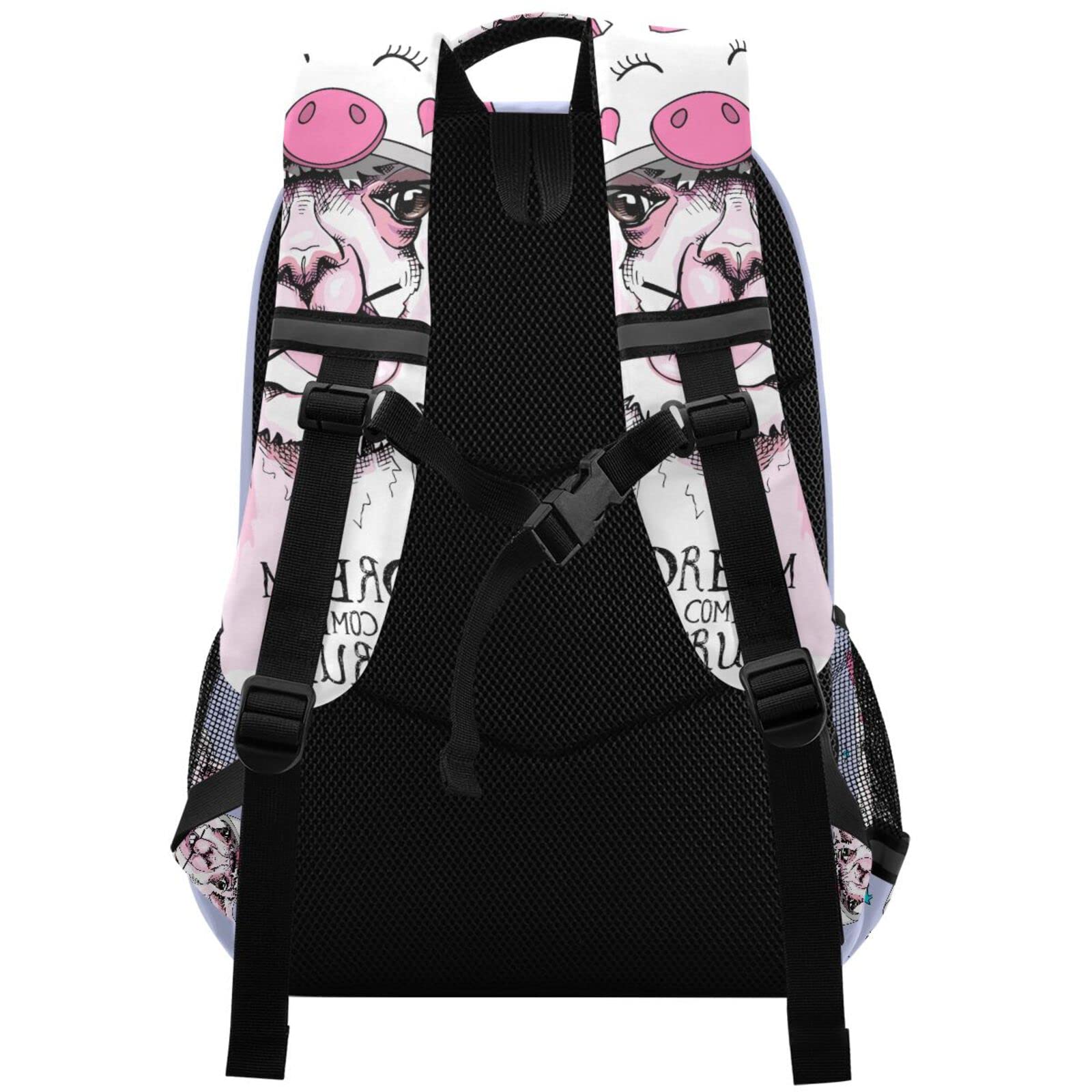 Mnrsuu Mochila de unicornio con diseño de llama, para niños y niñas, mochila de viaje para computadora portátil, E086