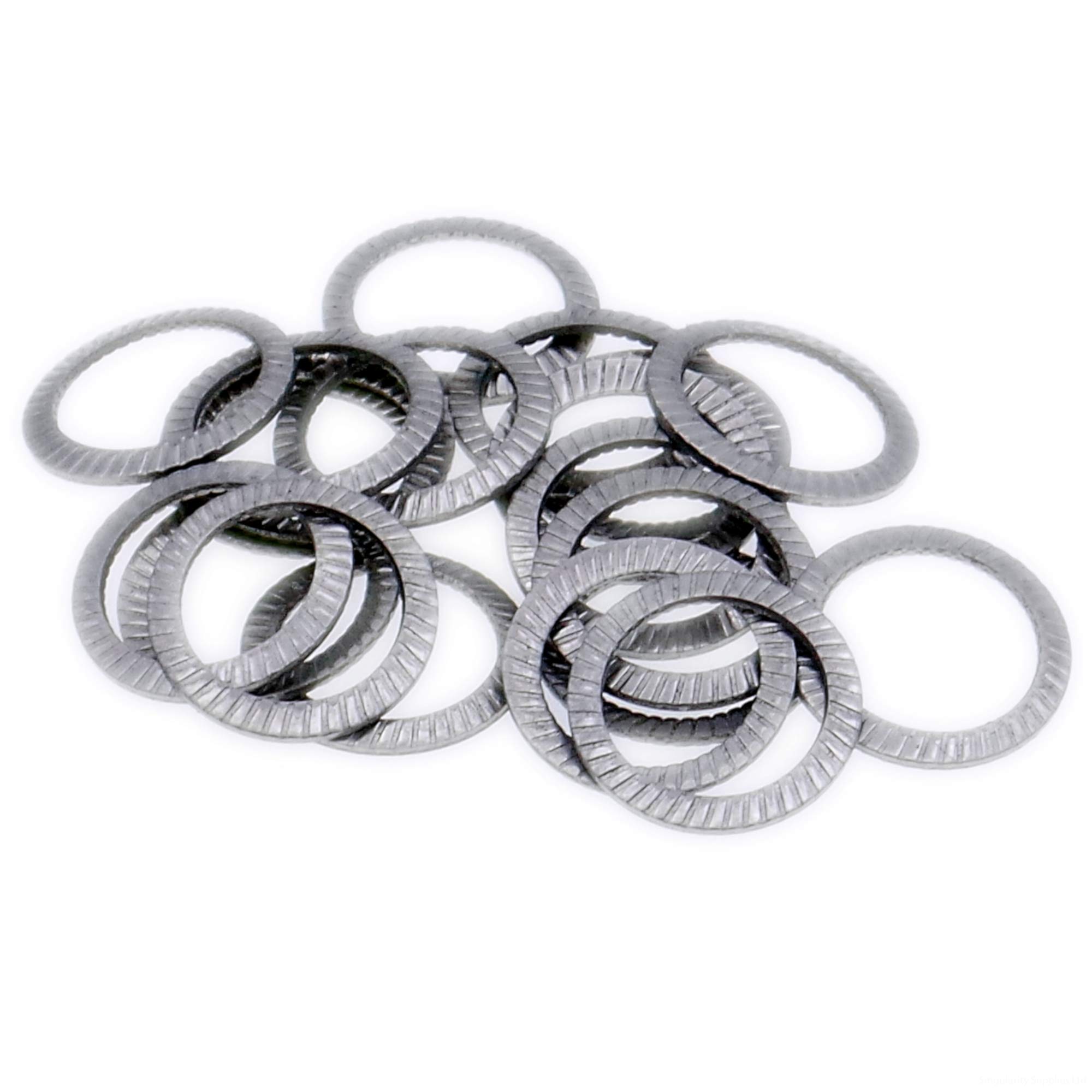 Singularity Supplies Silver M4 (4Mm) Locking Washer (Serrated) - Stainless Steel (A2) (Pack Of 20)
