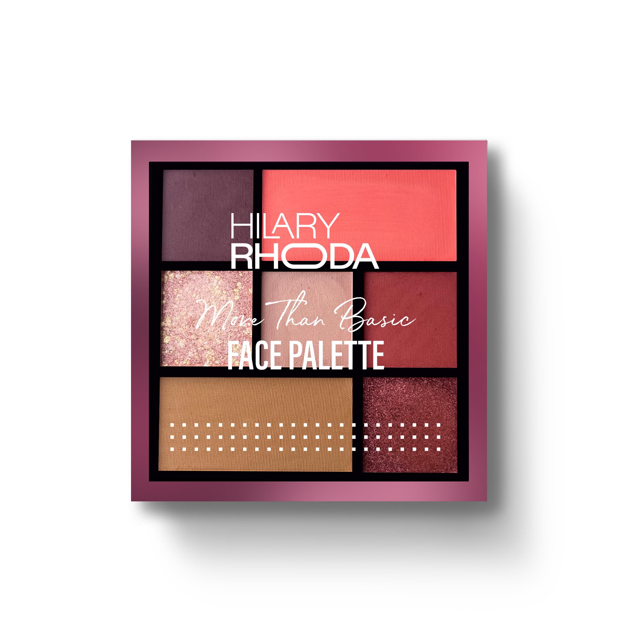 Hilary Rhoda More Than Basic Face Palette | With Blushes, Shimmer Highlighters & Eyeshadows | Highly Pigmented & Long Lasting Face Palette |10.5g (Pinkalicious - Shade 03)-image-15