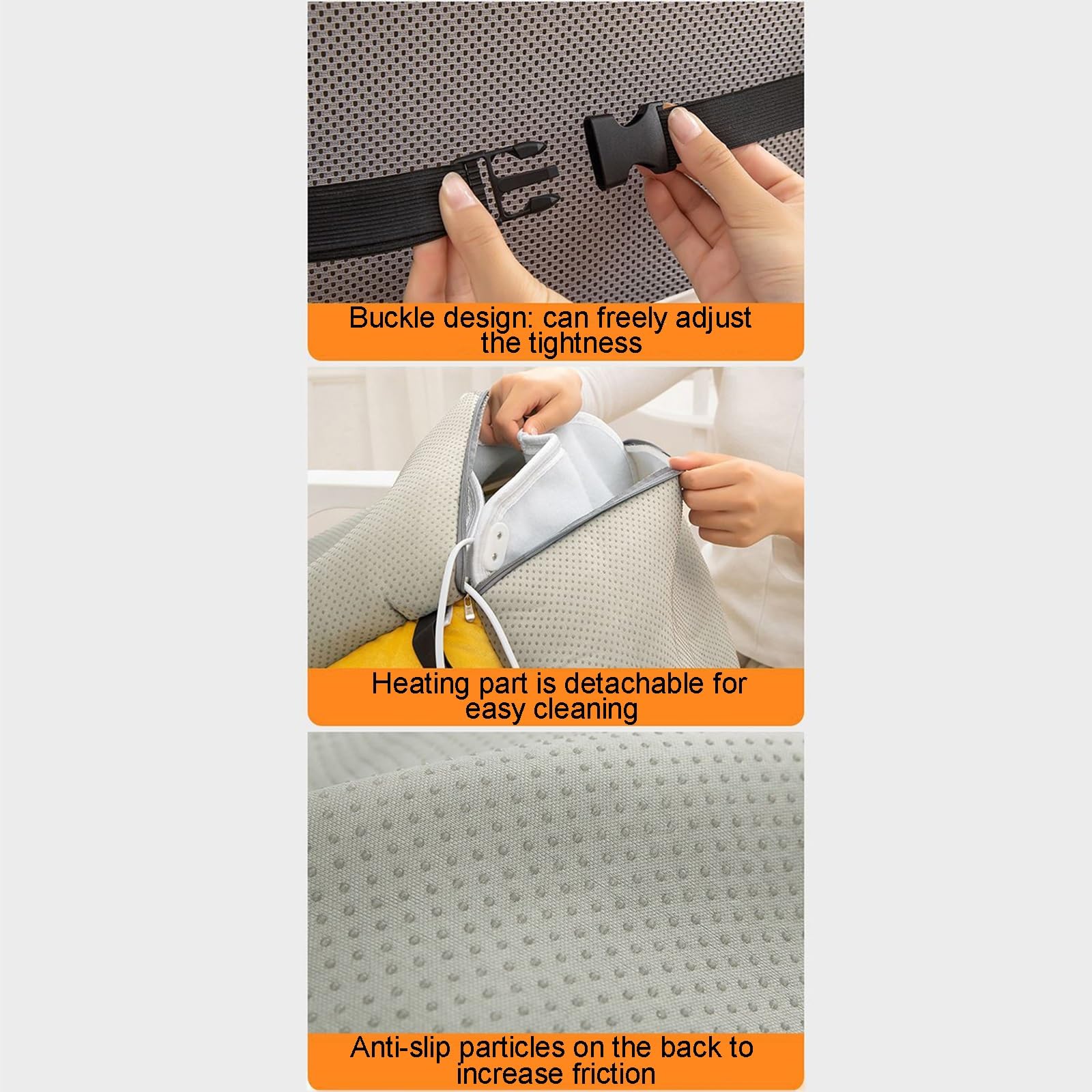 Termoforo Elettrico, Cuscino Riscaldante Elettrico, Cuscino per Sedile Riscaldato Elettrico, Cuscino per Sedile Riscaldato Invernale Pieghevole con 9 Temperature Regolabili e 4 Tempi(Green)