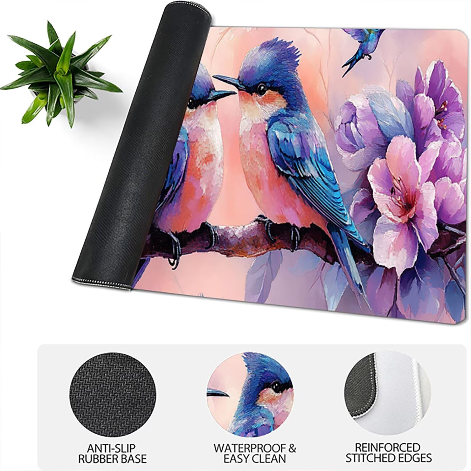 Generico Lejnlnng Tappetino Mouse Gaming XXL -160x80cm - Tramonto Tappetino Scrivania Grande, Spiaggia Impermeabile Tappeto Mouse con Base in Gomma Antiscivolo, Mousepad per Gaming e Ufficio JL-8080