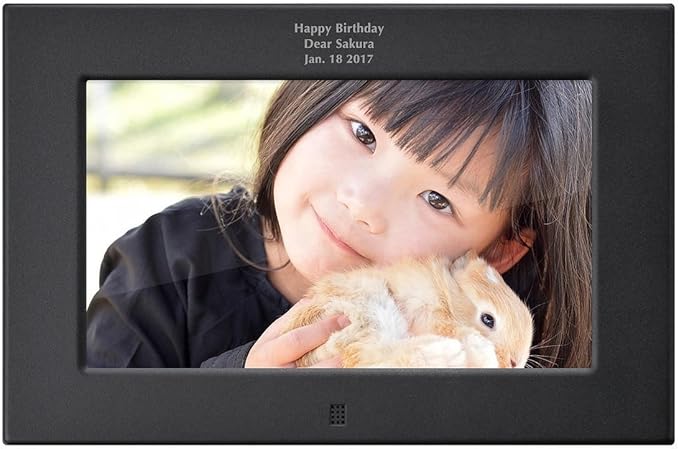 Amazon デジタルフォトフレーム 名入れ 名前入り ブラック デジタルフォトフレーム 通販