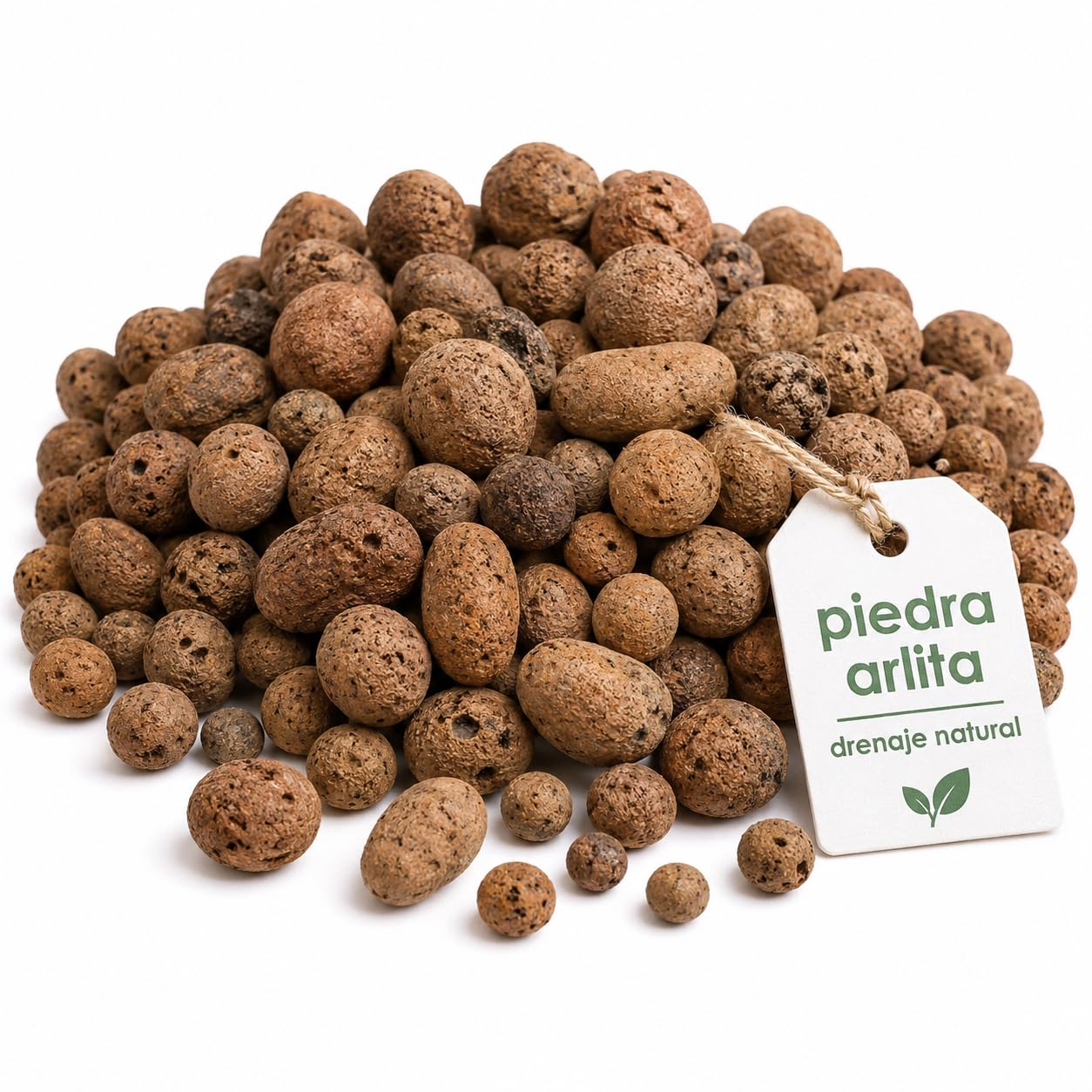 Flornatur Arlita Expandida para Plantas | Bolitas para Macetas y Jardines| Arlita para Drenaje | Forma de Bolas | Tierra Húmeda para Suelo (2 Sacos 50 litros)