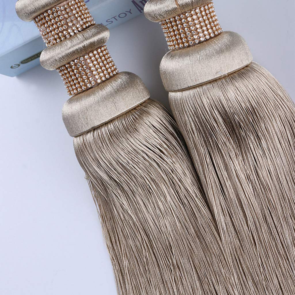 Embrasses de rideaux, attaches de rideaux for rideaux, embrasses de rideau de luxe avec strass ornés de strass modernes for salon, chambre à coucher, draperie de fenêtre, boule suspendue, corde de ret