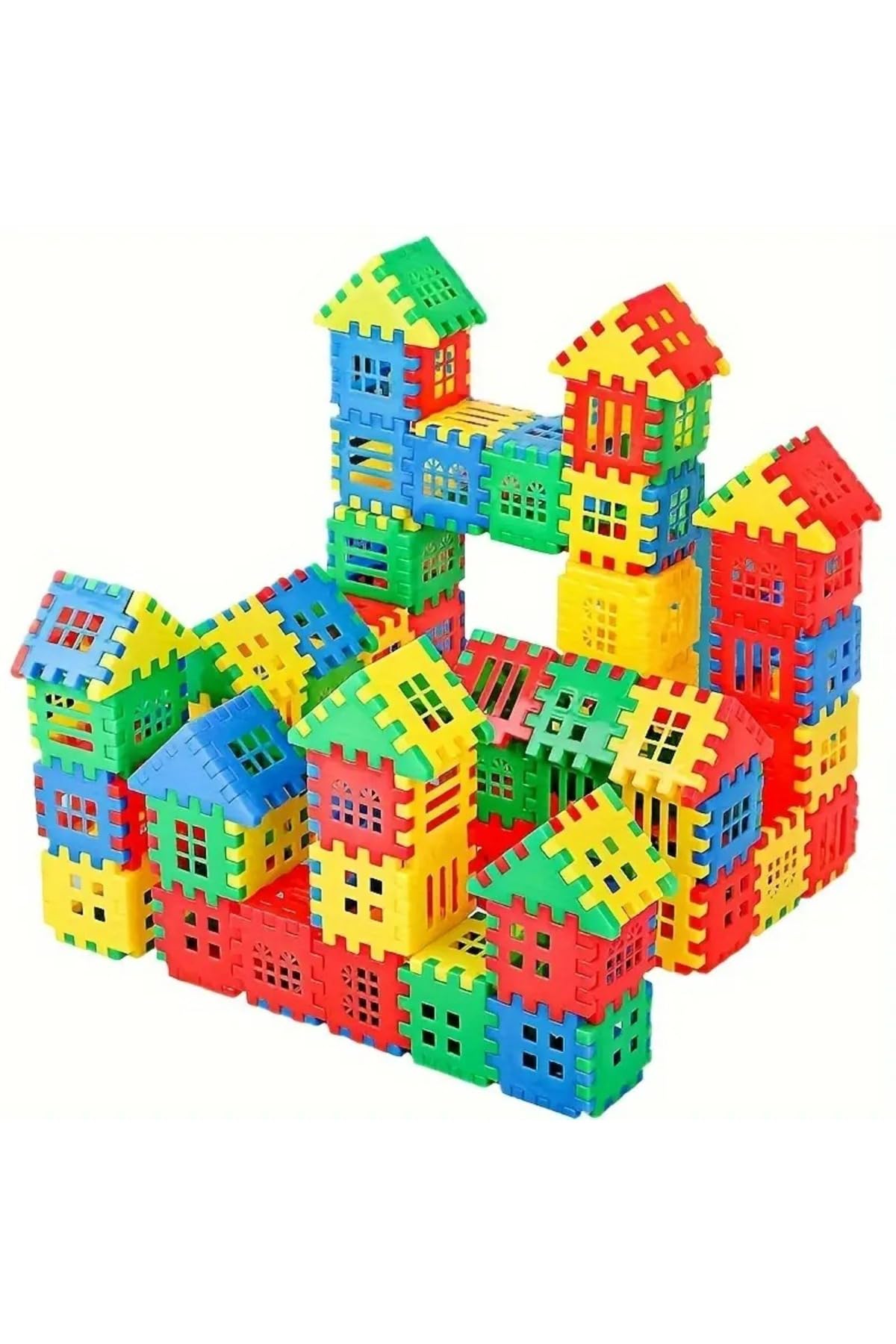 Puzzle City 3d Yapı Ve Tasarım Blokları 128 Parça Eğitici Oyuncak