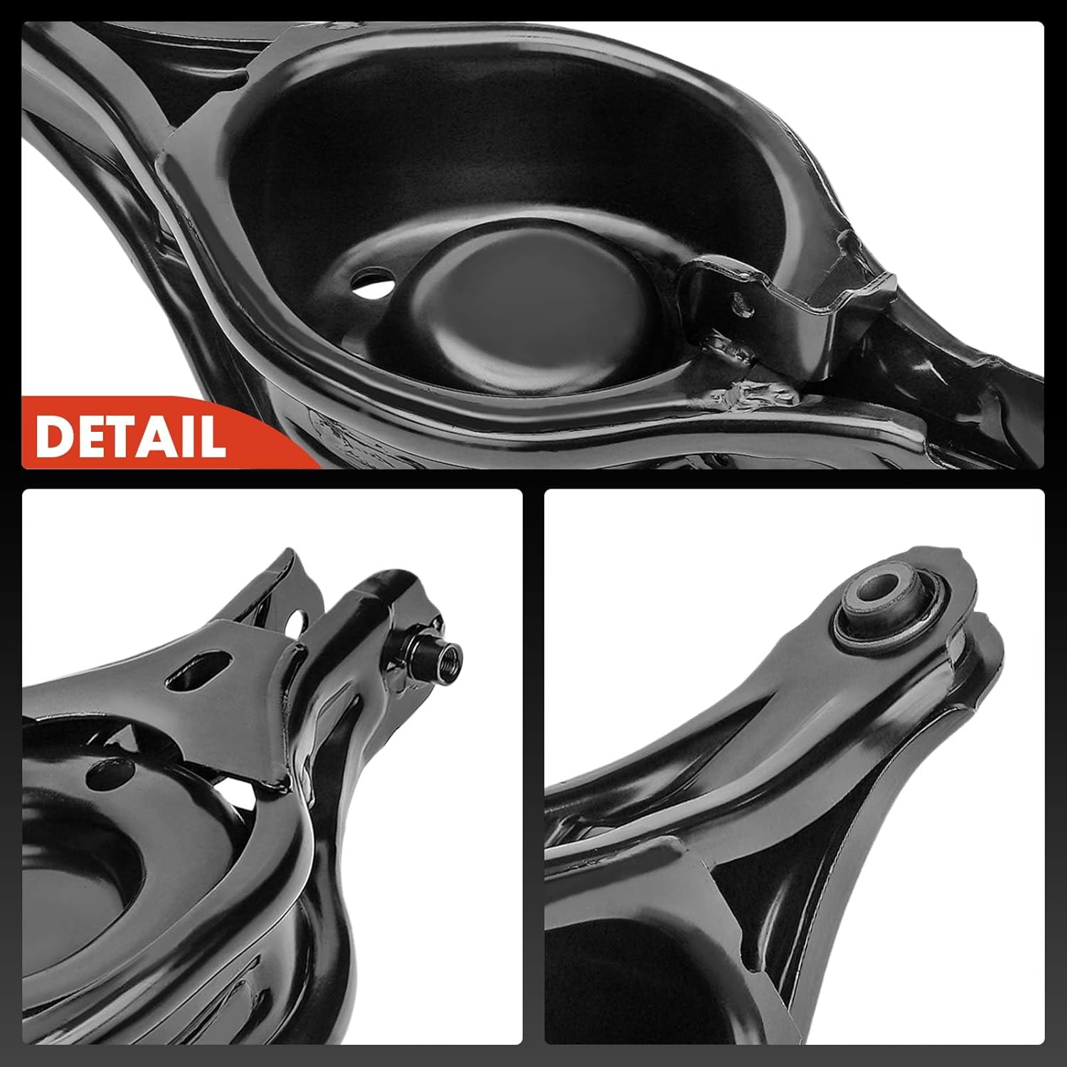 A-Premium 2 x Rear Lower Rearward Control Arm, with Bushing, Compatible with Honda Pilot 2003 2004 2005 2006 2007 2008